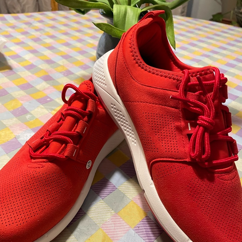 Vibrant Red Athletic Sneakers new